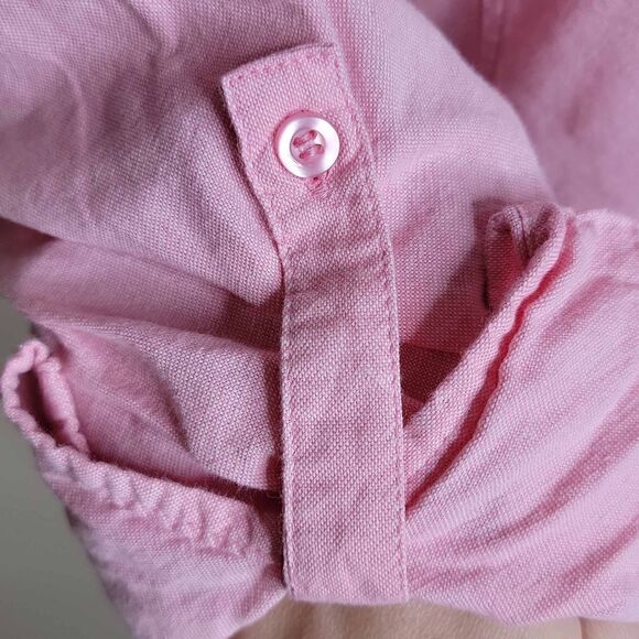 Riders by Lee Roll Sleeve Button Down Collar Shirt Pink Size XL - Picture 9 of 14